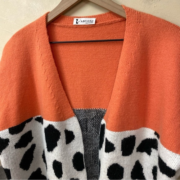 ABYOXI Open front Cardigan Sweater Size Large - Picture 2 of 5